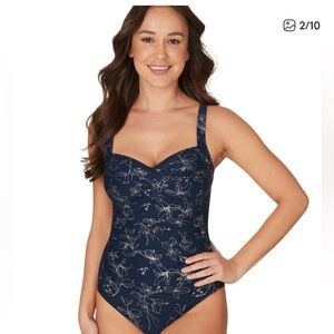 Nip Tuck Garden Foil Joanne Floral Women's Swimsuit
